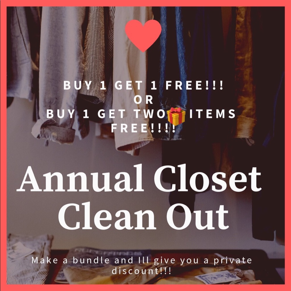 Closet clear out! BOGO! Discount! Make me an offer